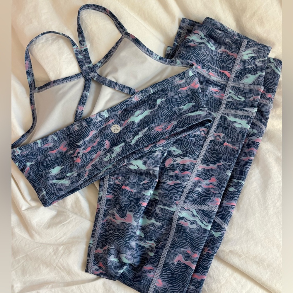 Zella Girls Activewear leggings sports bra set Size 10/12 never worn